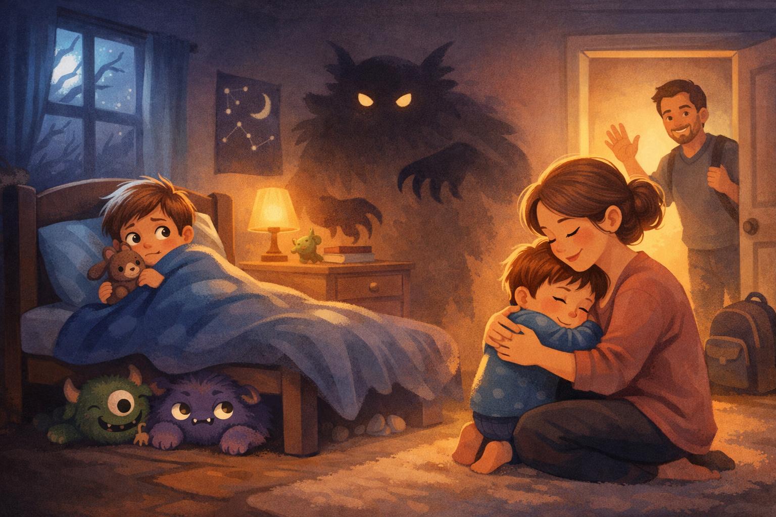A preschooler's fears: the dark, monsters and separation anxiety