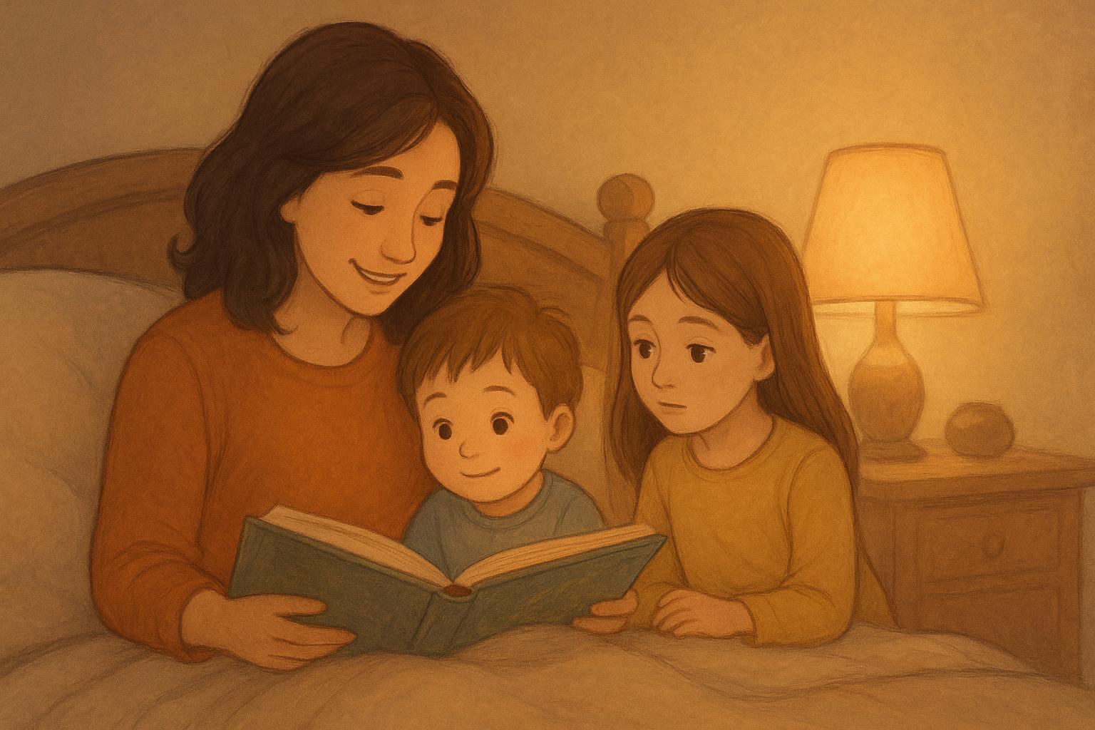 Sibling bedtime: how to read one story to a 3-year-old and a 7-year-old